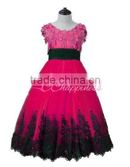 Beauty Yellow Lace Pageant Dresses for Little Girls