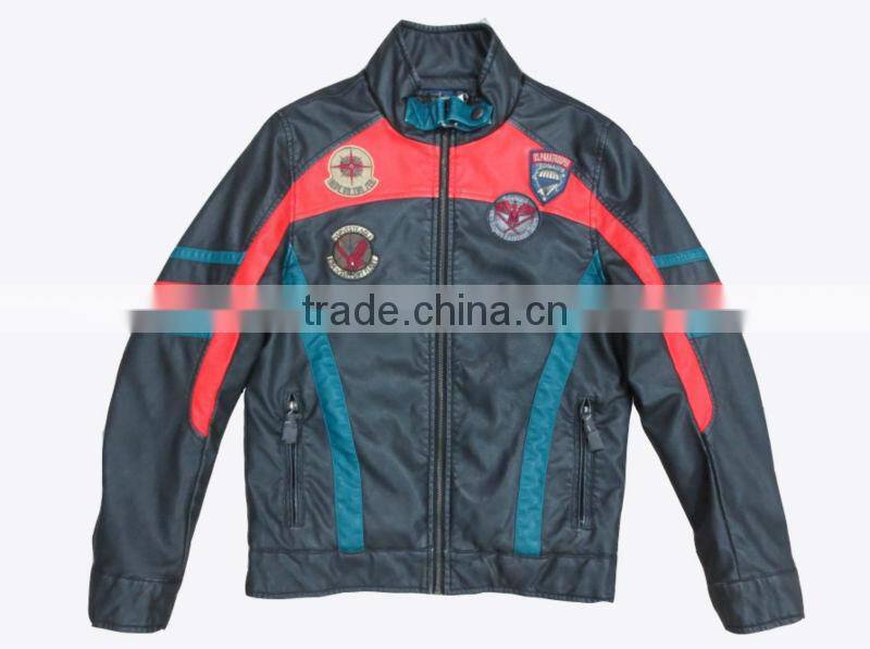 Newest fashion winter leather sport jacket for men