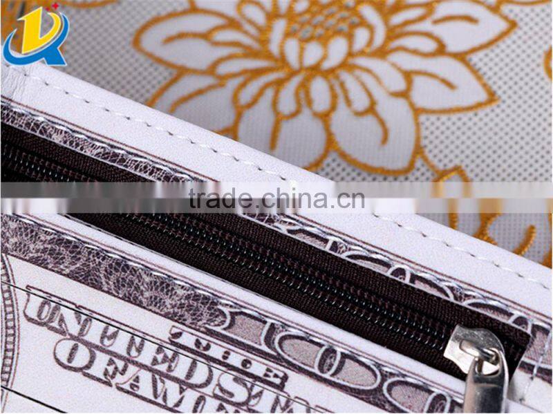 New design banknotes of various countries shaped wholesale wallet women