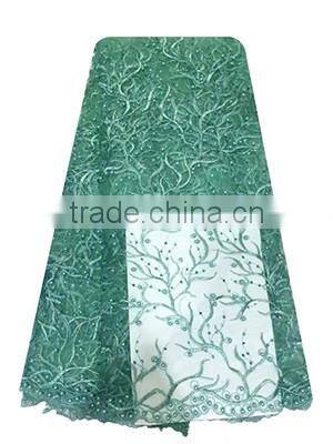 Bestwaytex Embriodered Beaded Sequins French Lace Fabric FL1129-4