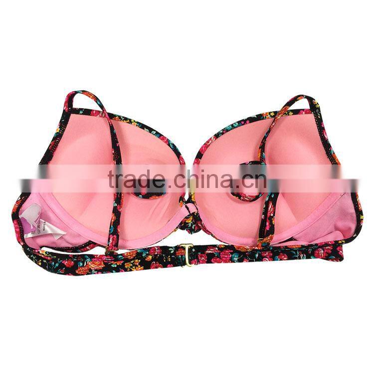 Custom design molded cup bathing suit Chinese style bikini swimwear