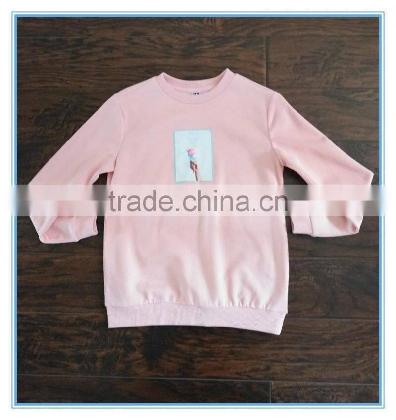 Custom Sublimation Hoodies/Sweatshirt Printed Pink Color Polyester/Cotton Plain Hoodie
