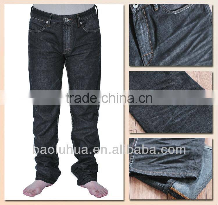 T1031 OEM denim top coat pu coated sleeves men jacket