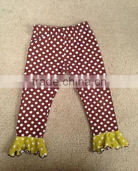 Pure cotton black white stripe baby pant with Triple ruffle Baby Girls Stripes Pants Kids clothing leggings children Ruffle Pant