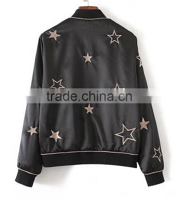 Runwaylover EY0993C 2016 Women Five-pointed star Printed Casual Jackets