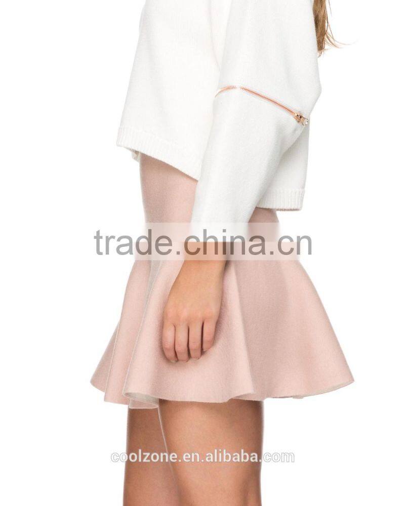 Latest fashion skirts design mid-rise waist mini skirt hot skirts