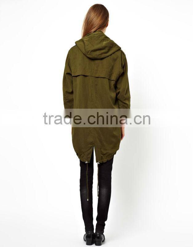 2013 Trendy Wholesale Zip Pocket Spencer Parka Latest Design