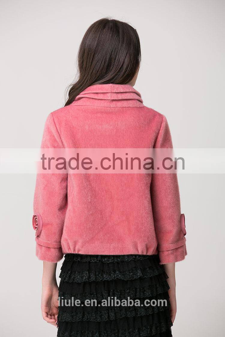 2014 latest design fashion women clothing factories in china plus size woolen korea women winter coat