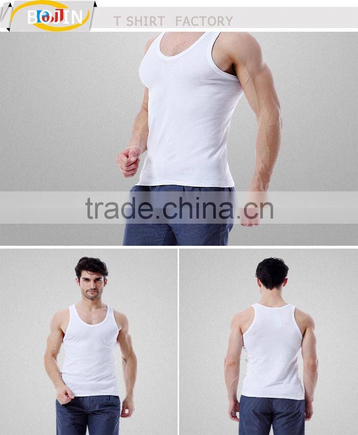 custom 100% cotton blank tank top gym tank top manufacturer
