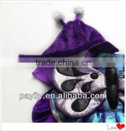 Factory R & D dense velvet dog clothes with butterfly wings small dog clothes