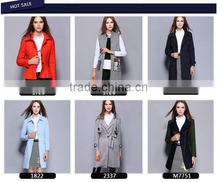 2017 latest overcoat women short winter ladies coat for wholesale