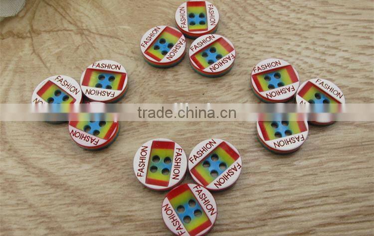 Wholesale Fashion Decoration 4 Holes Custom Resin Button