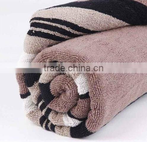 100 per cent cotton striped beach towels