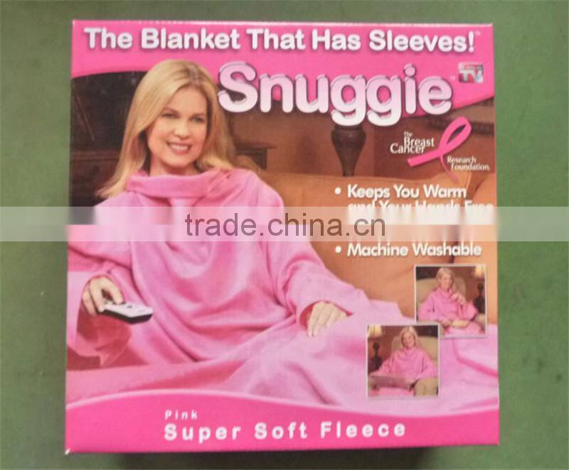 Luxirious Adult Snuggie Blanket sherpa fleece