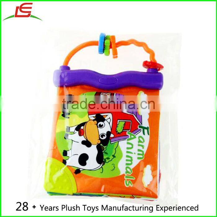 0-12 Month Baby Rattles Teether Toys Soft Plush Waterproof Baby Bath Book