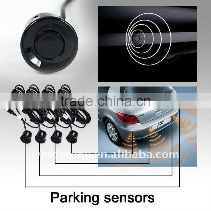 Car video Monitor, Hot-selling Model Type and DC 12V Voltage Car Rearview Mirror wireless Parking Sensor