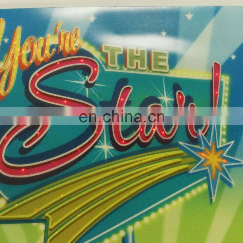 handmade custom led light colorful flashing greeting cards for gift