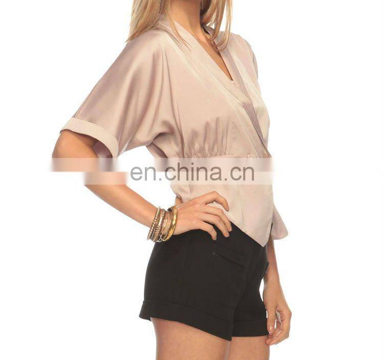 CHEFON Shirred Peplum Blazer CFJ026