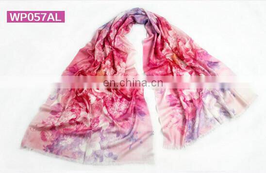 digital priting 100%wool pashmina scarf