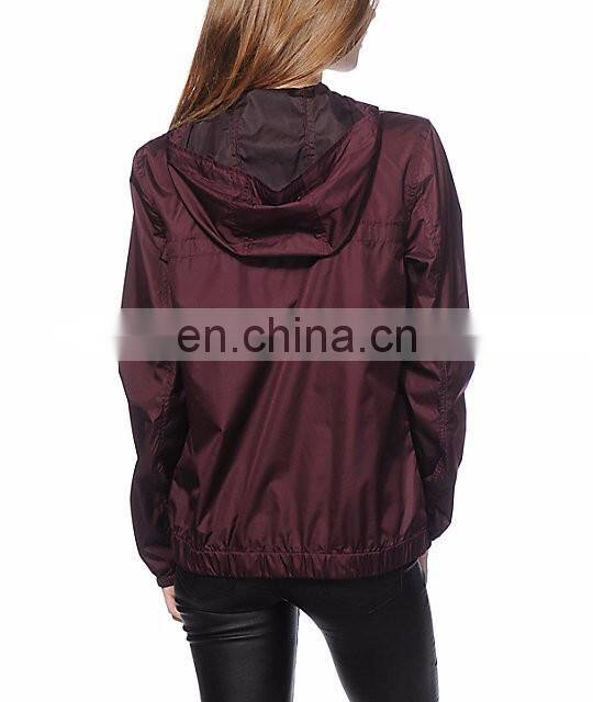 Wind Breaker Jacket - 2017 new Custom ladies Spring Microfiber Wind Breaker waterproof windbreaker jacket