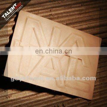 custom handbag garment embossed leather label