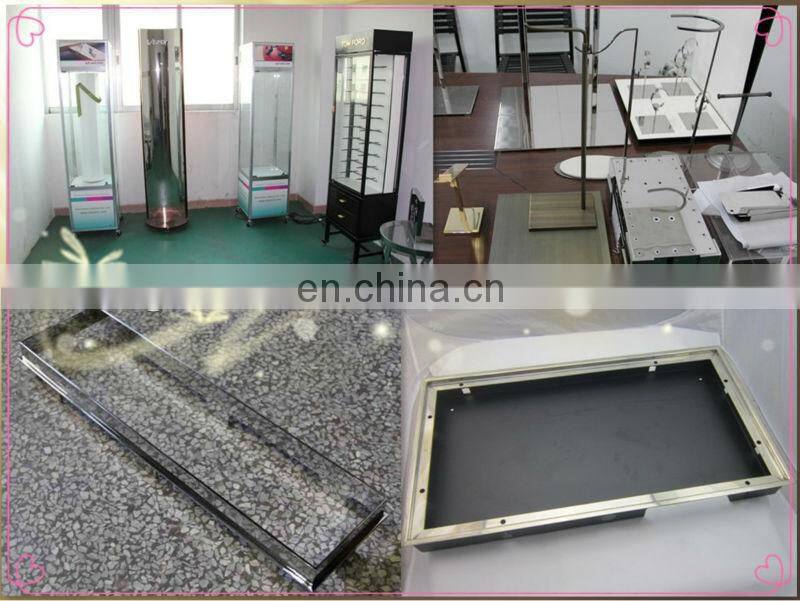 Finish machining valuables promotion display racks and cabinets