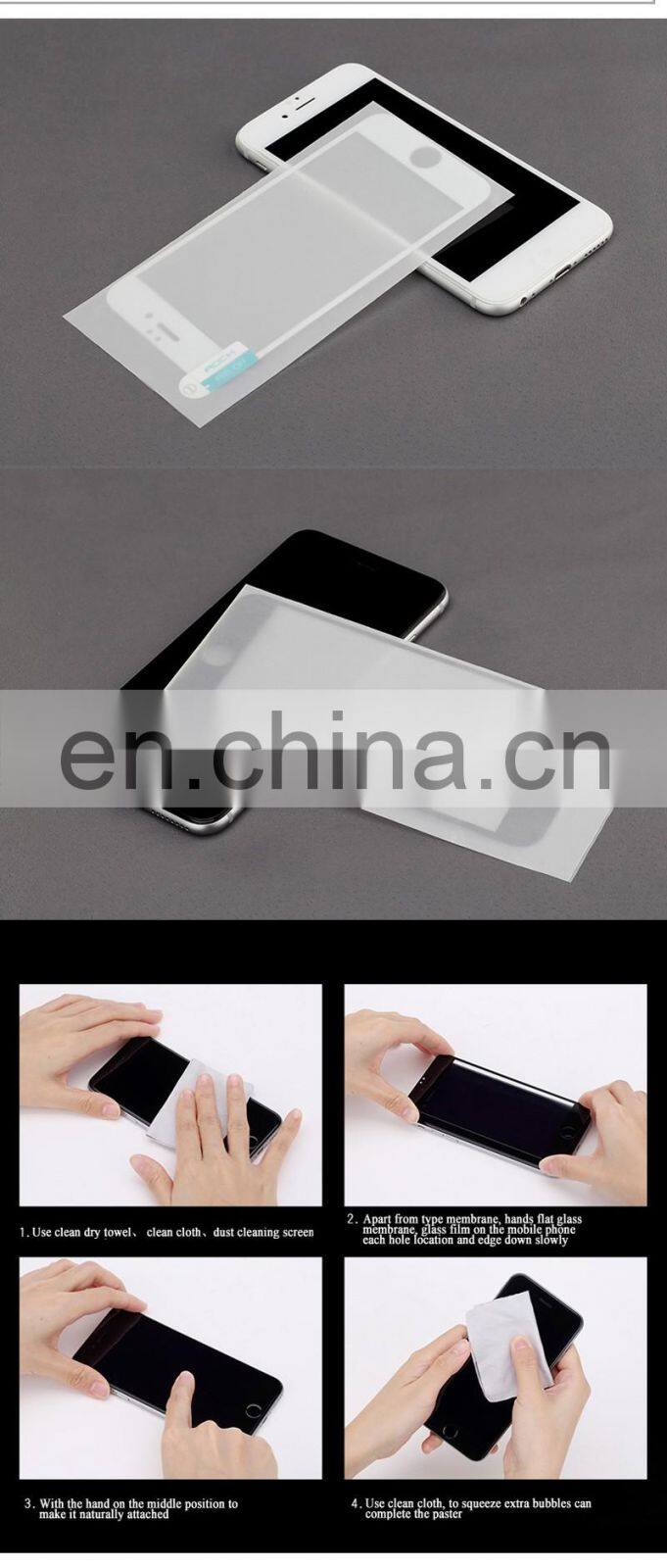 Tempered toughened glass membrane for iPhone 6 screen protector 9H Hardness