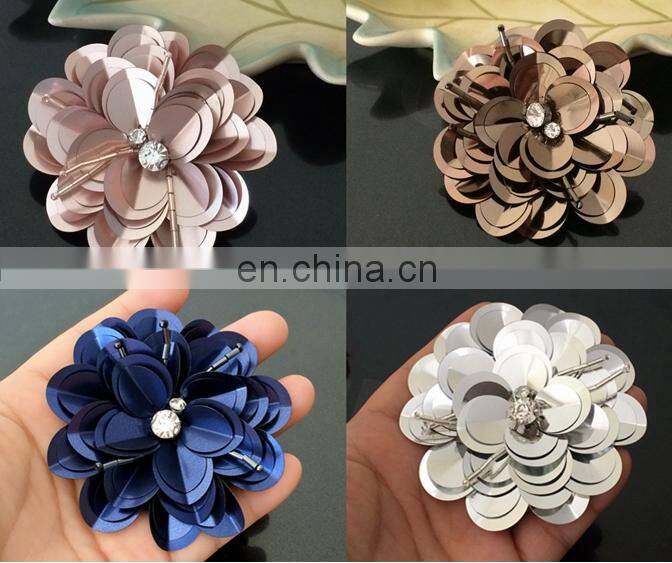 Wholesale Customized Pearl Rhinestone Sequin Flower Patches