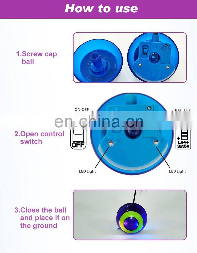 Electronic Cat Toy Ball Running Interactive Cat Toy Racer Cat Plastic Toy With Lights