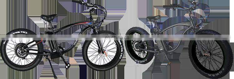 26" Electric Bicycle with 36V Lithium Battery High Mileage Fat Tire Mountain E-Bike BEBFR26CM