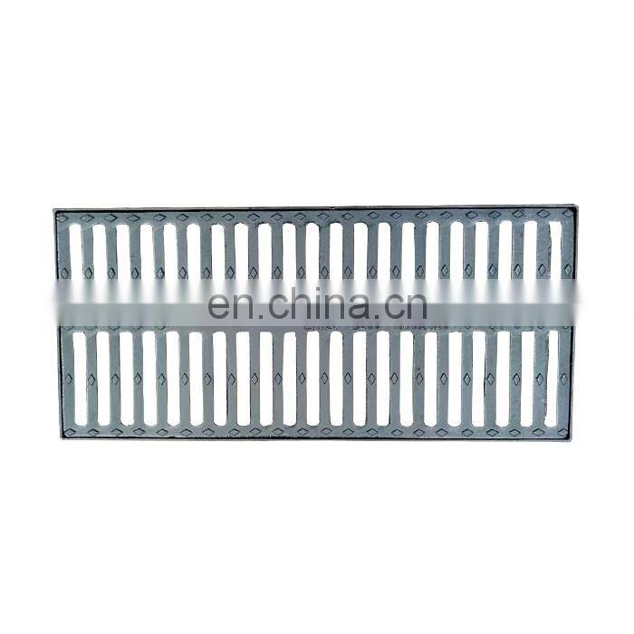 EN124 D400 600*600 ductile cast iron square drainage gully grating with frame