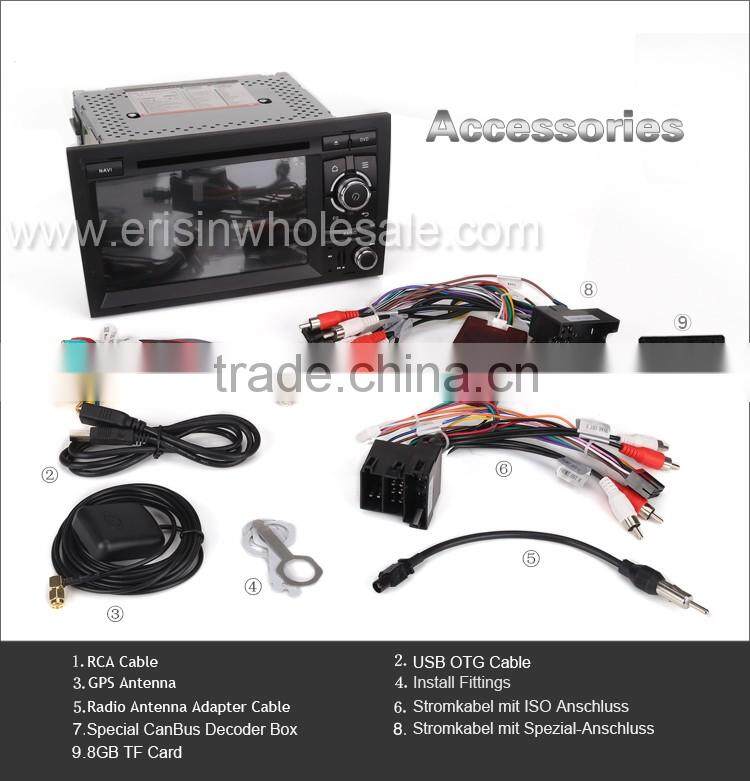 Erisin ES2028A 7" 2 Din Car DVD with Android 4.4.4 Can-Bus Decoder