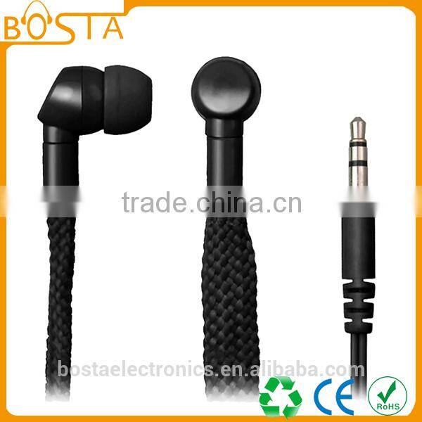 Shoestring best selling China wholesale fashion best design lanyard earphones