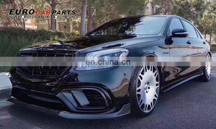 B700 front lip and diffuser for S-class W222 S63/S65 2017-2019year to B700 aero kits