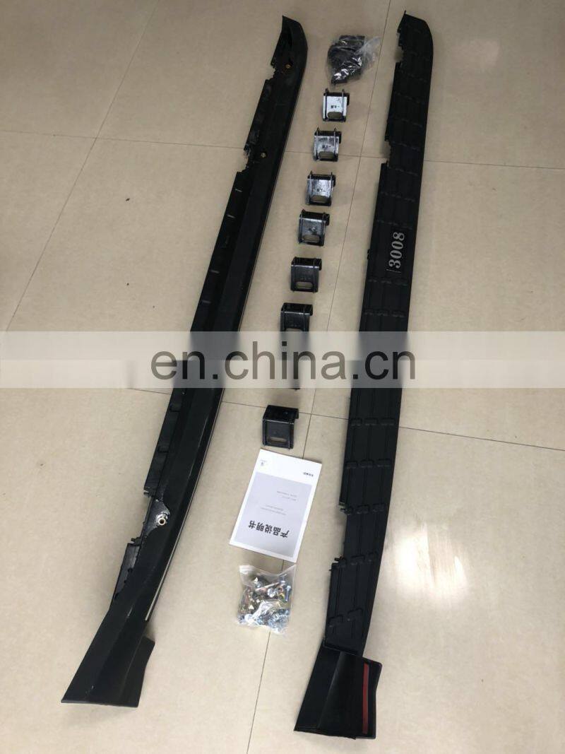 4X4 ALUMINUM ALLOY SIDE STEP BAR OEM aluminum running board SUV side step for car FOR 2017 Peugeot 3008 4008