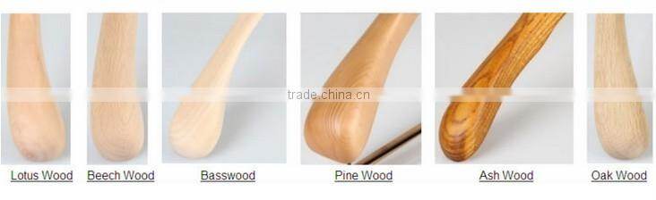 luxury brown matches wooden hanger with notch for wholesale