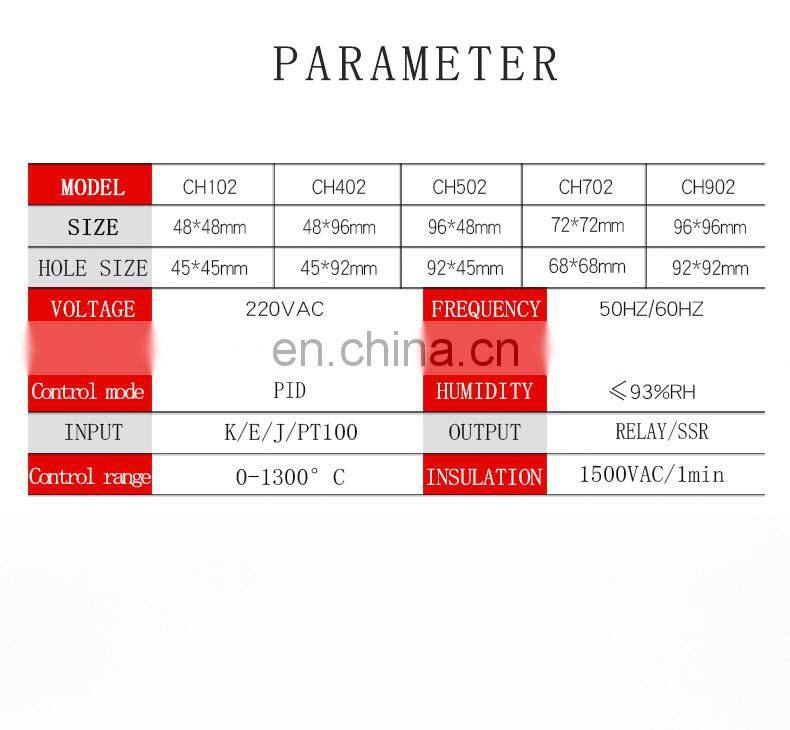 Dual Output Universal input Thermostat Digital Temperature Regulator PID Controller CH102 CH402 CH702 CH902 SSR Relay