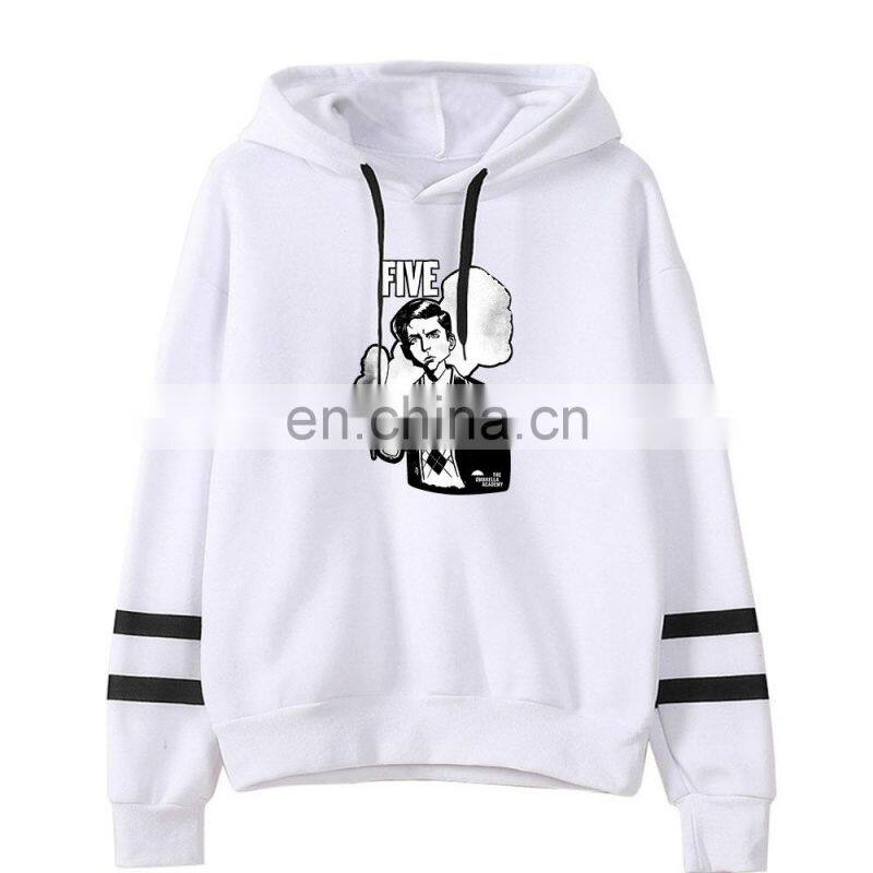 Wholesale umbrella college fashion bagless horizontal bar hoodie men's women's leisure sports jogging clothes sweater
