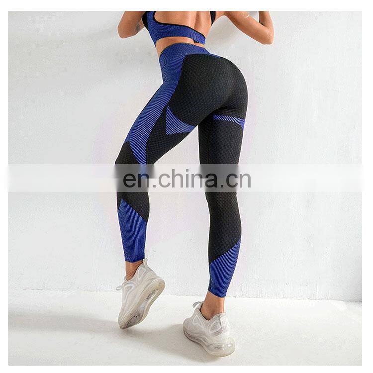 Wholesale women 3 pieces crop top leggings and sports bra workout clothes 3 pieces seamless yoga belt zipper suit