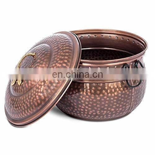 shiny copper hose bowl