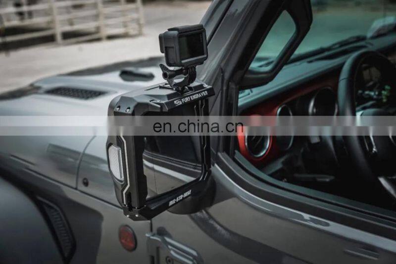 Furyengraver Rearview Mirror Rain Shield cover for Jeep wrangler JK 4x4 Offroad aluminum mirror cover for JL
