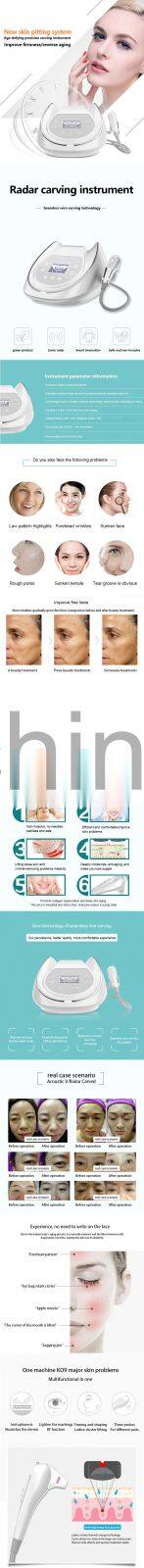 Needle-free radar carving anti-aging non-invasive painless face lifting firming hifu skin care machine