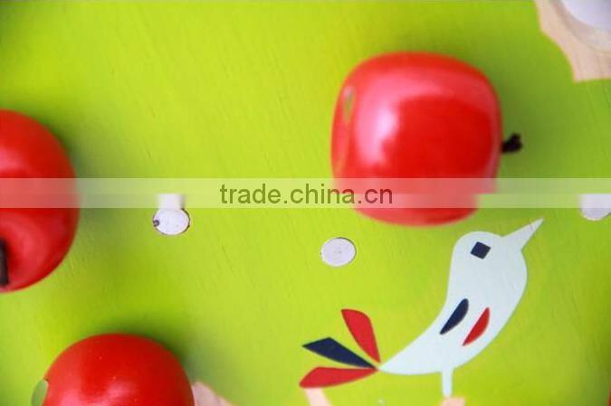 2016 Hot Sale Bead Toy High Quality Wood Apple Tree Wood Beads Toys For Children