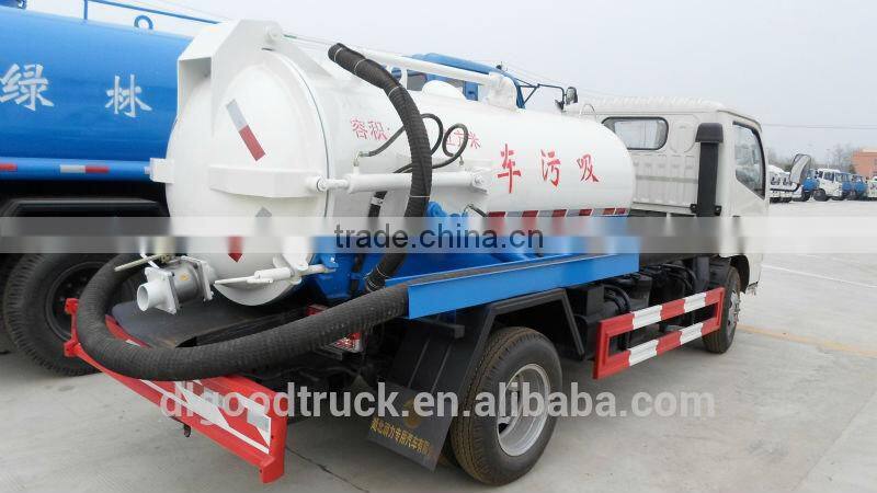 Dongfeng sewage vaccum suction tank truck 3-4CBM for sale
