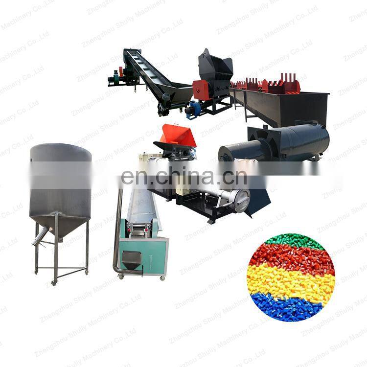 PP PE Crusher Recycled Plastic Extruder Plastic Recycling Machine Pelletizing Sale