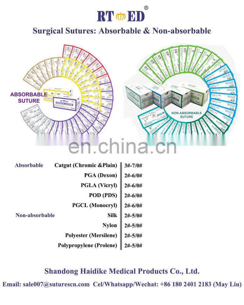 HDK disposable Non-absorbable medical surgical sutures raw material rolls cassettes wound closure