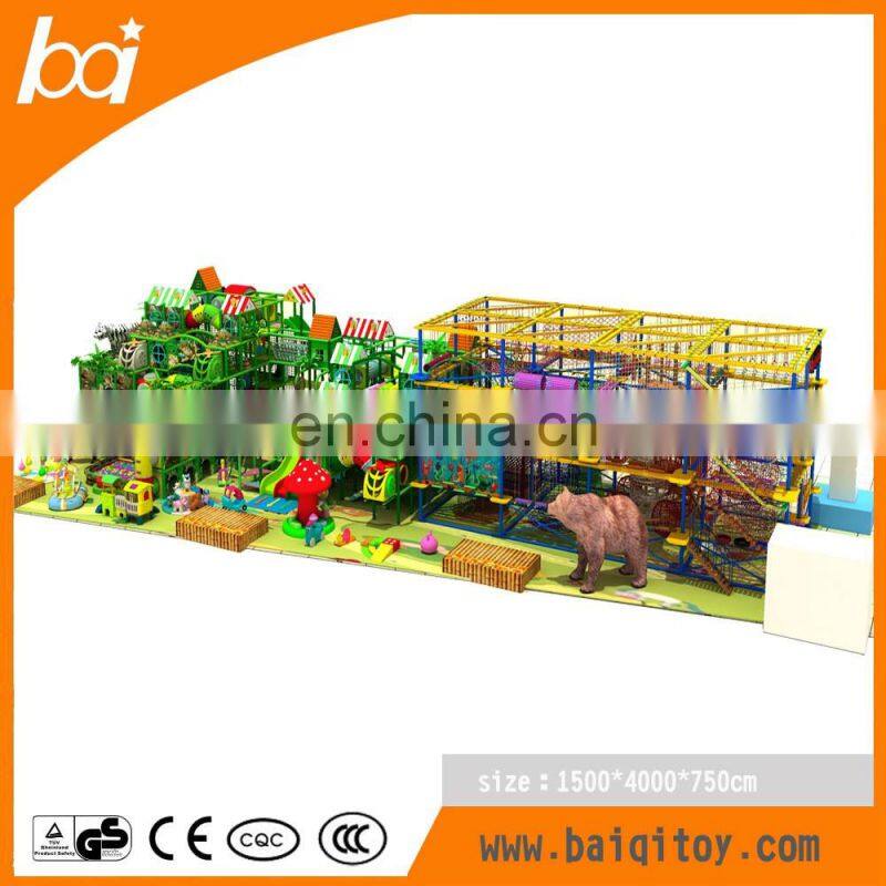 Wholesale kids wooden indoor soft playground used for preschool