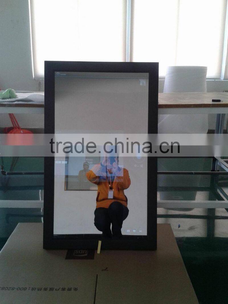 Smart Tv 32 Inch Touch Screen Mp4 Player Wifi Android Tv Remote Mirror Advertising Displayer With Motion Sensor Mirror Player