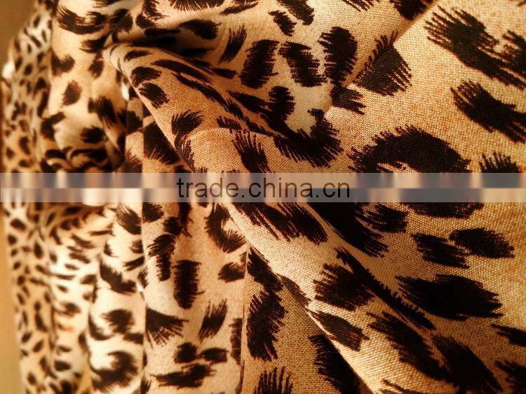 leopard print fabric for garment,dress