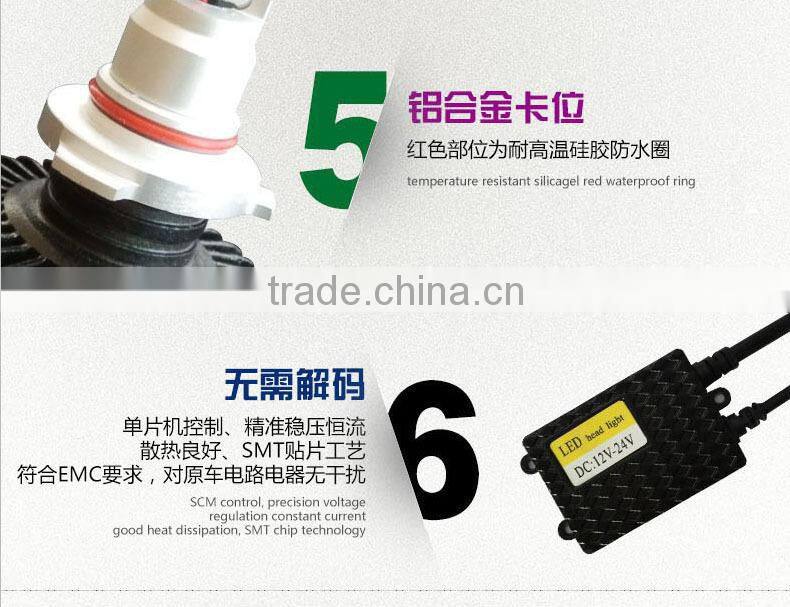 2015 Good sales ETI 9006 led car headlight 30w factory price MOQ 1 set